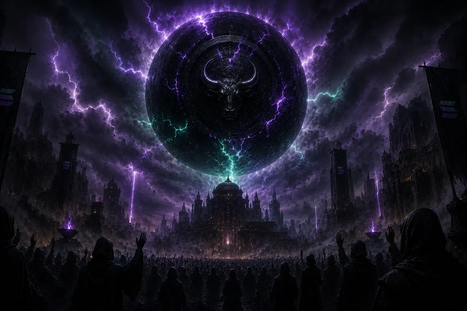 The First Signal over the Black city